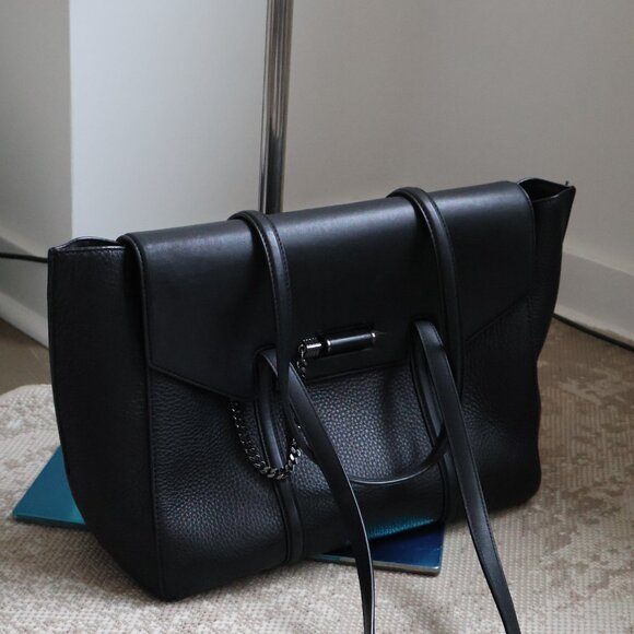Mackage Handbags - Mackage Black Leather Tote Bag